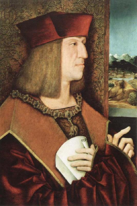 bernhard strigel portrait of emperor maximilian Germany oil painting art